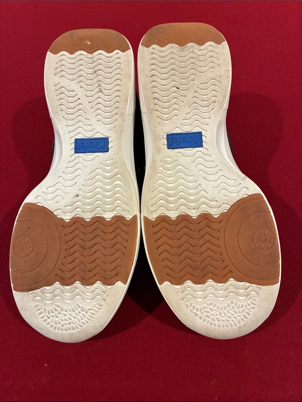 Keds Navy and White Knit Slip-On Sneakers - Women's - Picture 5 of 7